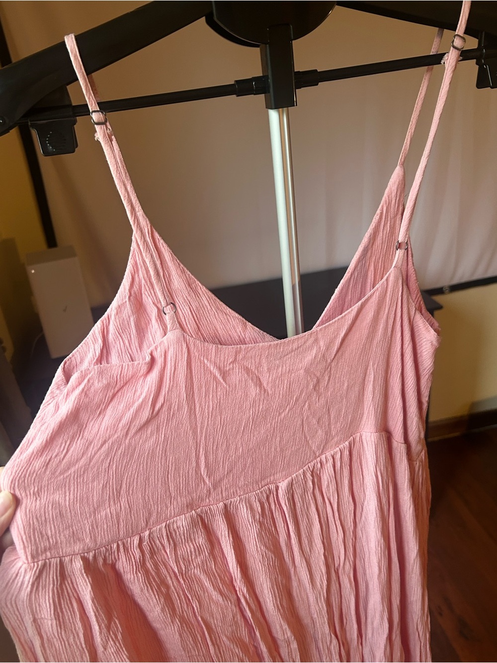 Z Supply Pink Spaghetti Strap Maxi Dress size Large - Picture 8 of 9